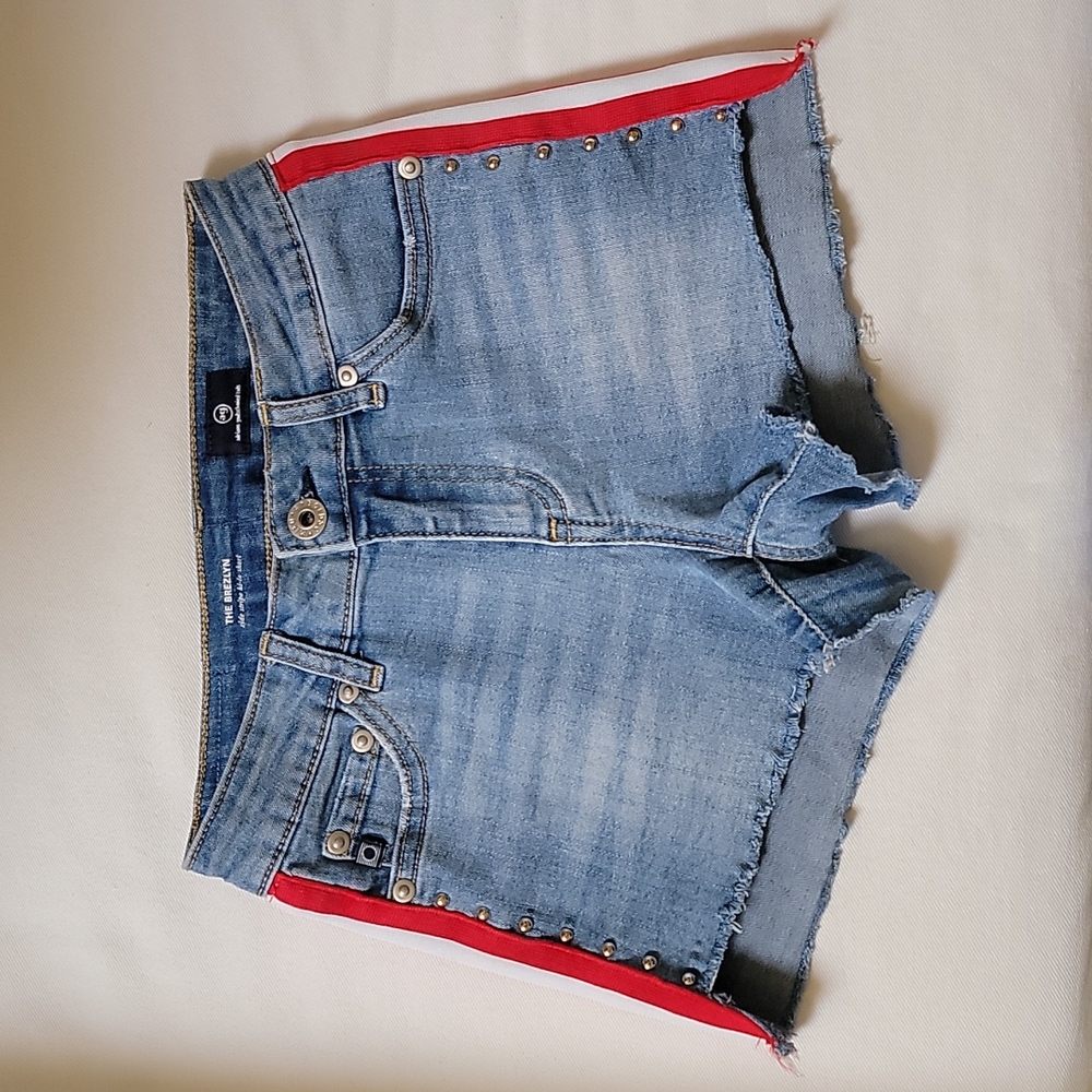 Adriano Goldschmied Kids Denim Side Stripe Shorts